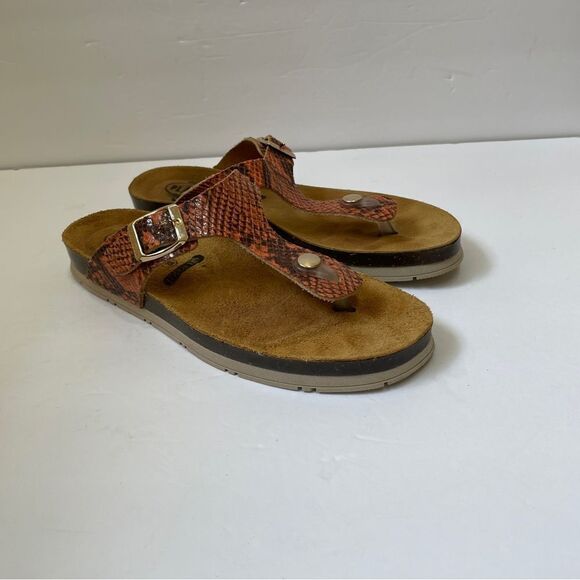 PLAKTON SANDALS IN SNAKESKIN - Picture 1 of 6